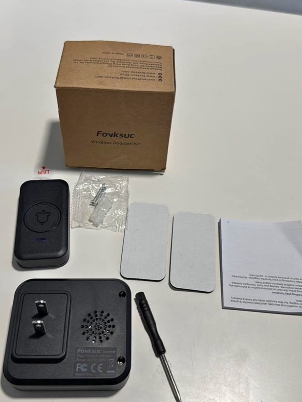 Wireless Doorbell Kit - Black